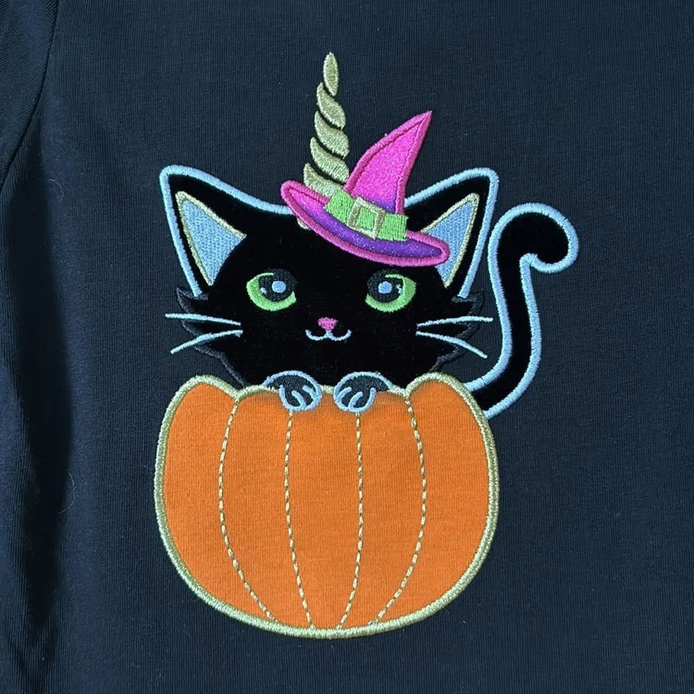 Counting Daisies Toddler Girls Halloween Cat Tutu & Legging Set